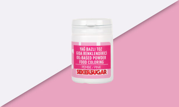 Şeker Sugar Pembe Yağ Bazlı Toz Gıda Renklendirici 7 gr