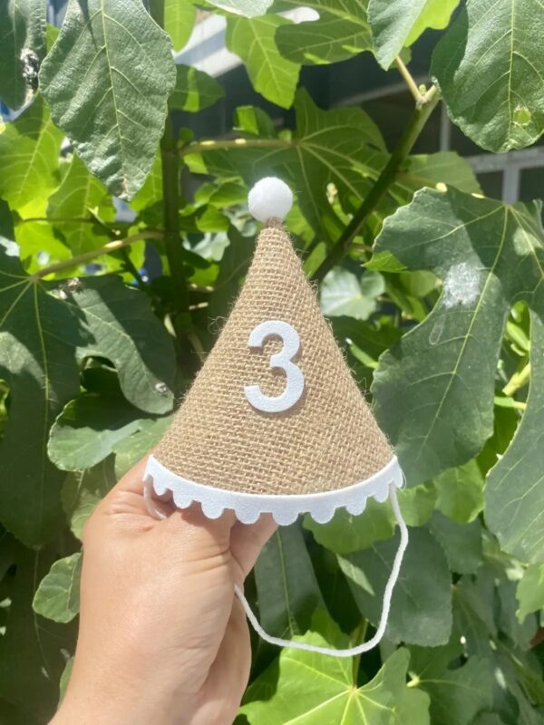 3 Yaş Hasır Ponponlu Mini Şapka