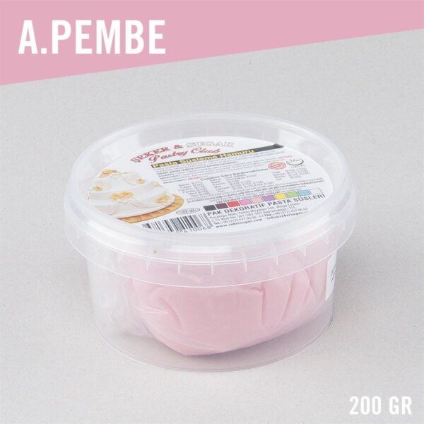 Şeker Sugar Açık Pembe Pasta Süsleme Hamuru 200 gr