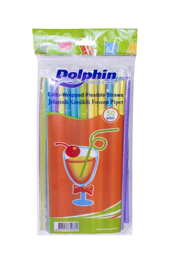 Pastel Renkli Jelatinli Pipet 50'li