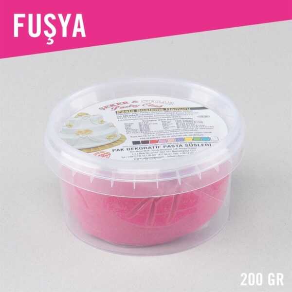 Şeker Sugar Fuşya Pasta Süsleme Hamuru 200 gr