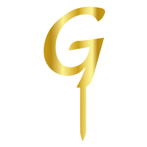 G Harfi Pleksi Gold 6 cm