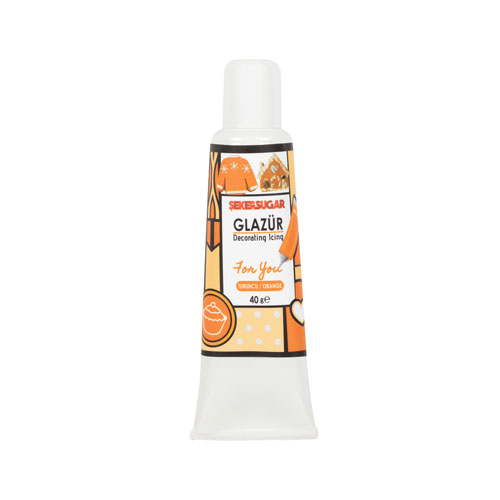 Şeker Sugar Turuncu Glazür 40 gr