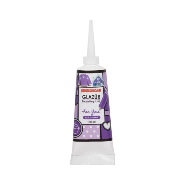 Şeker Sugar Mor Glazür 100 gr