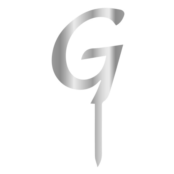 G Harfi Pleksi Gümüş 6 cm
