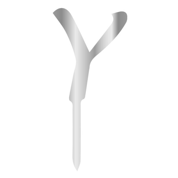 Y Harfi Pleksi Gümüş 6 cm