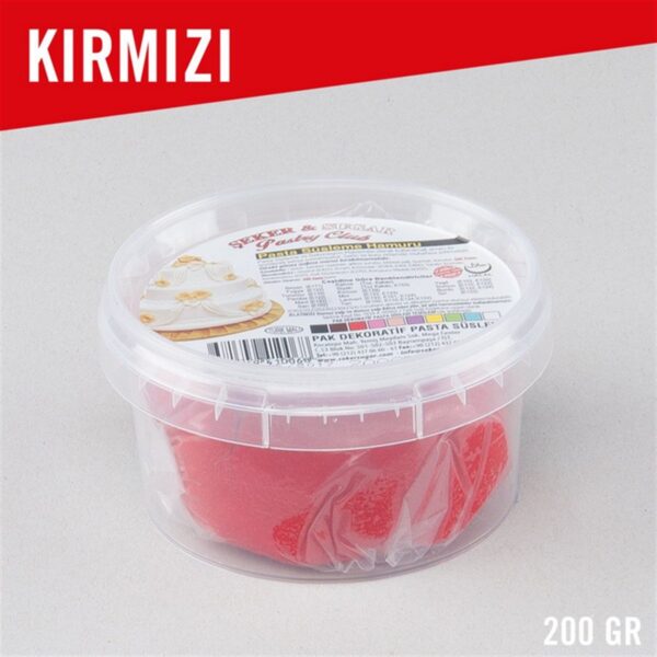 Şeker Sugar Kırmızı Pasta Süsleme Hamuru 200 gr