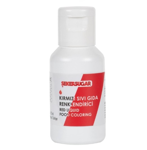 Şeker Sugar Kırmızı Sıvı Gıda Renklendirici 20 ml