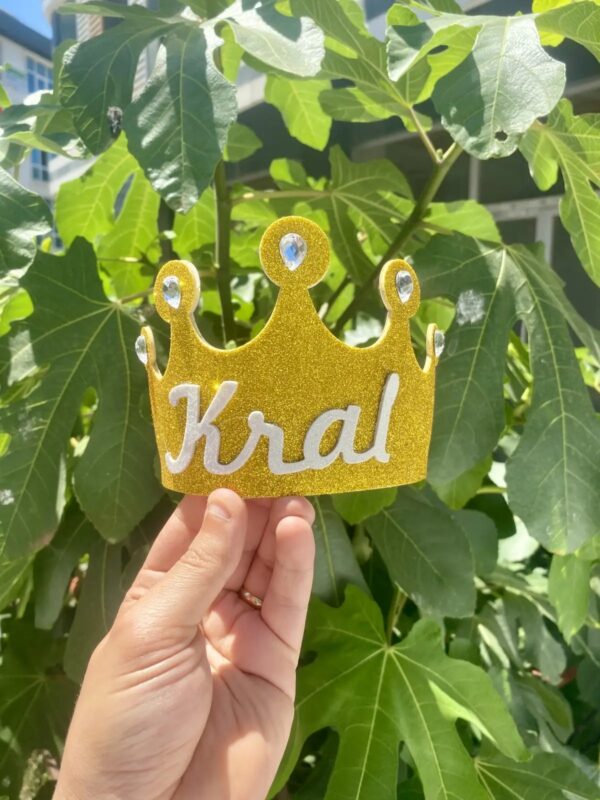 Kral Taç Simli Gold