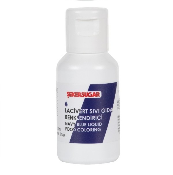Şeker Sugar Lacivert Sıvı Gıda Renklendirici 20 ml