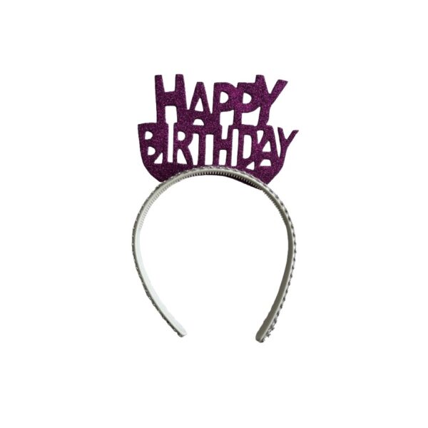 Mor Simli Happy Birthday Taç