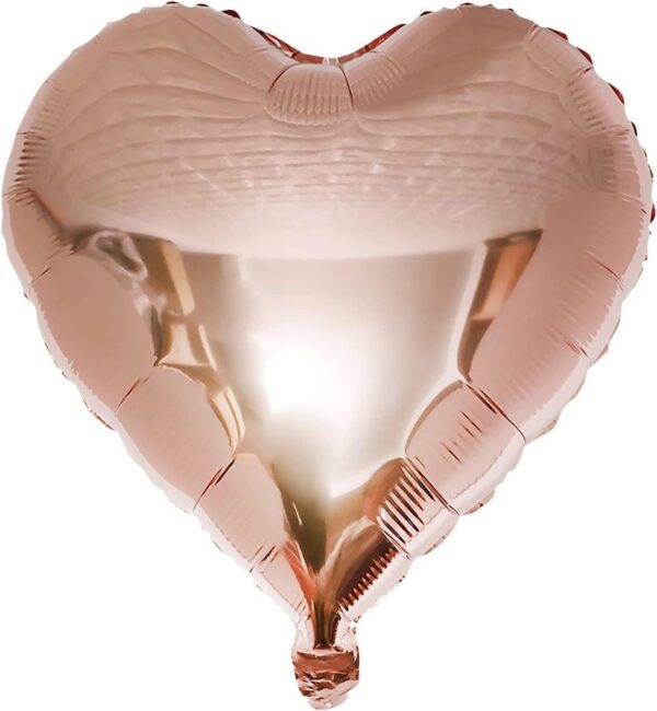 Kalp Folyo Balon Rose Gold 18 inç