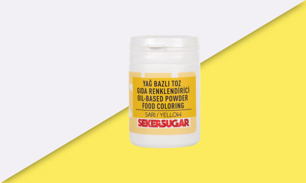 Şeker Sugar Sarı Yağ Bazlı Toz Gıda Renklendirici 7 gr