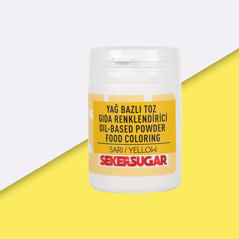 Şeker Sugar Sarı Yağ Bazlı Toz Gıda Renklendirici 7 gr