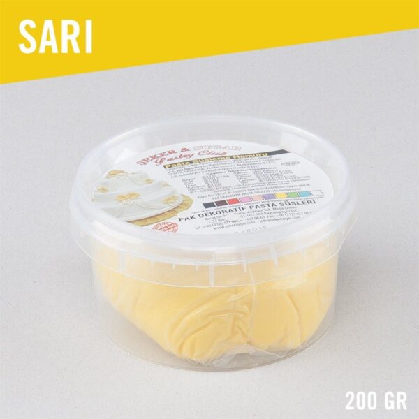 Şeker Sugar Sarı Pasta Süsleme Hamuru 200 gr