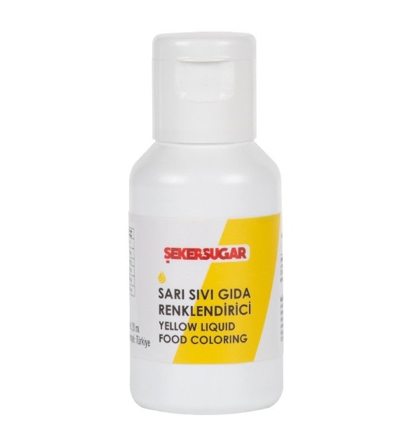 Şeker Sugar Sarı Sıvı Gıda Renklendirici 20 ml