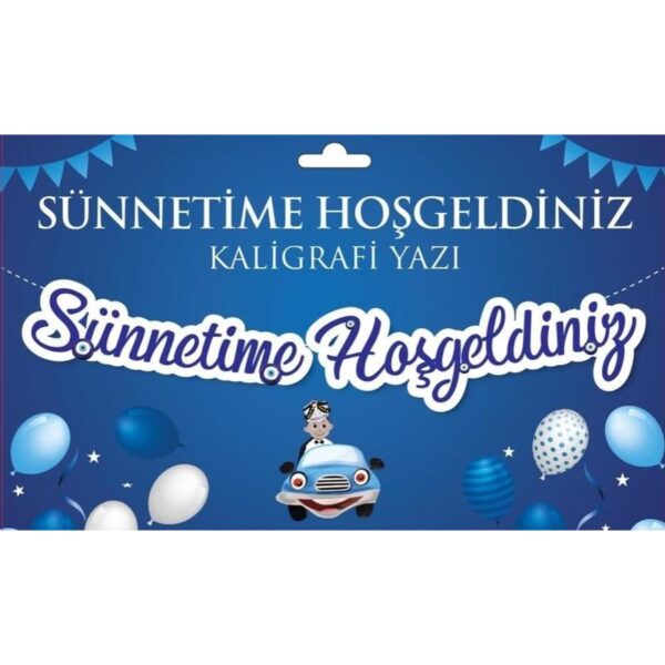 Sünnetime Hoşgeldiniz Kaligrafi Yazı