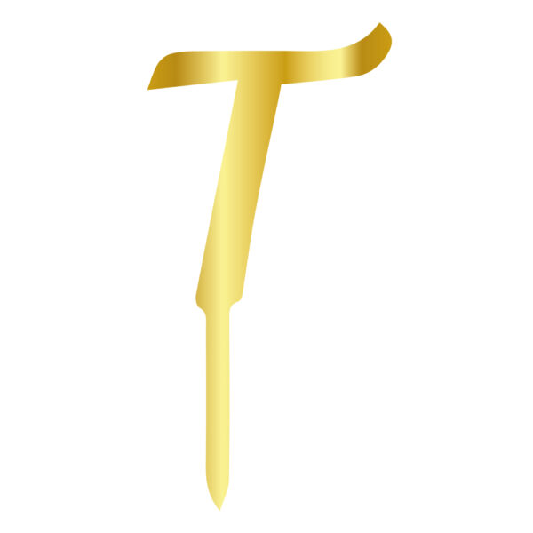 T Harfi Pleksi Gold 6 cm
