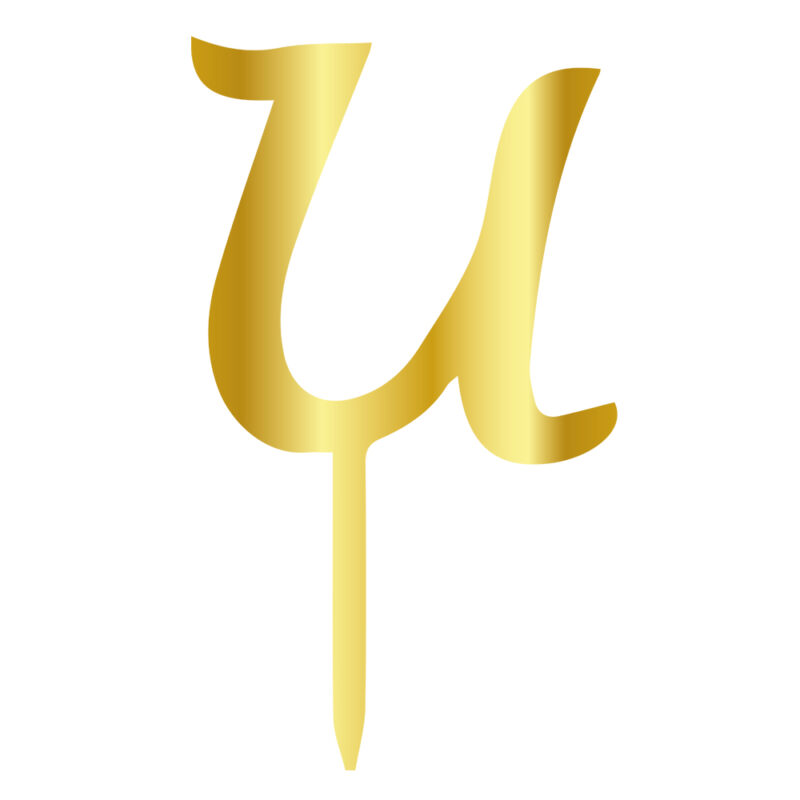 U Harfi Pleksi Gold 6 cm