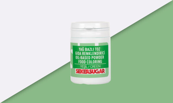 Şeker Sugar Yeşil Yağ Bazlı Toz Gıda Renklendirici 7 gr