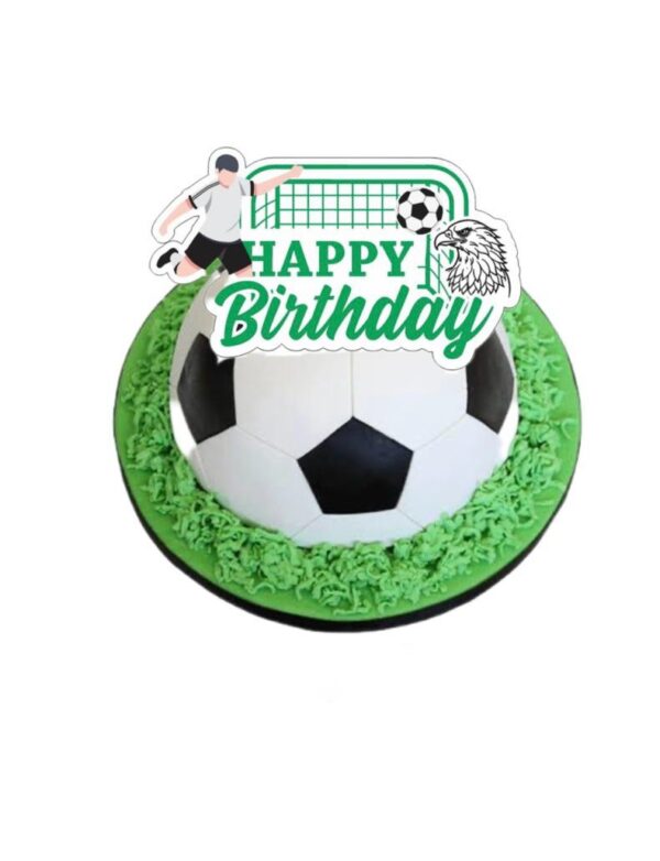 Beşiktaş Happy Birthday Pasta Üstü Süs