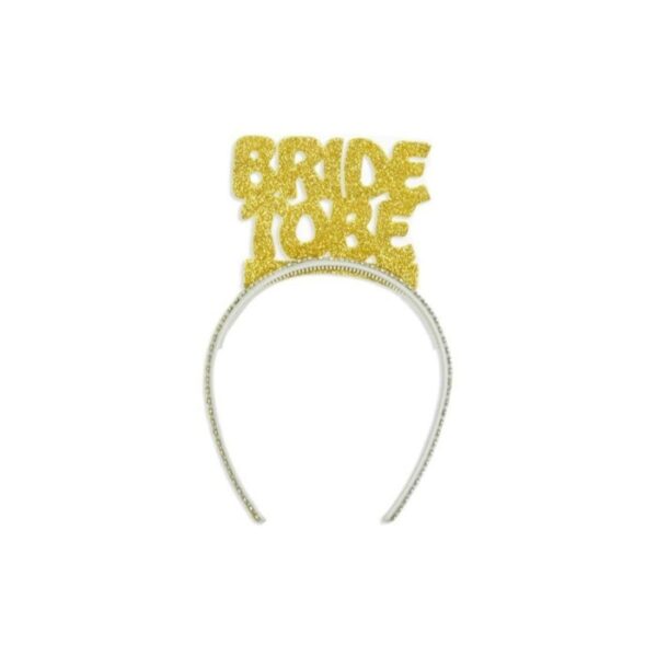 Gold Simli Bride To Be Taç