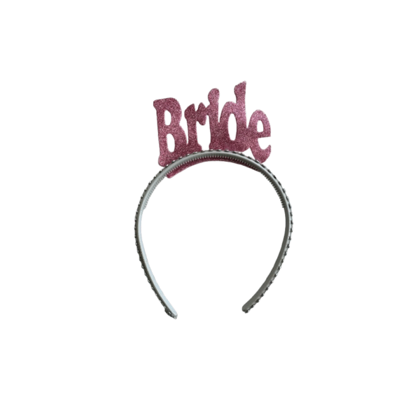 Pembe Simli Bride Taç
