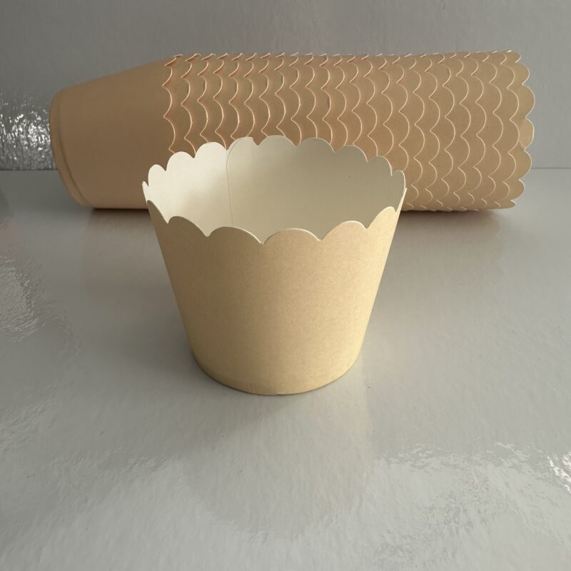 Muffin Kağıt Kek Kalıbı Krem 25'li