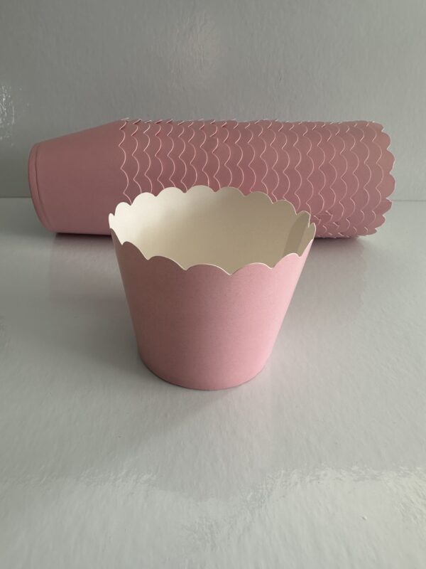 Muffin Kağıt Kek Kalıbı Pembe 25'li