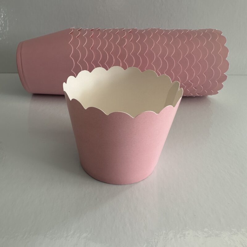 Muffin Kağıt Kek Kalıbı Pembe 25'li
