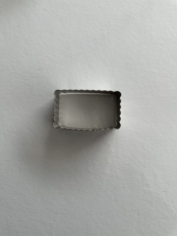 Metal Kurabiye Kalıbı Dikdörtgen 7 cm