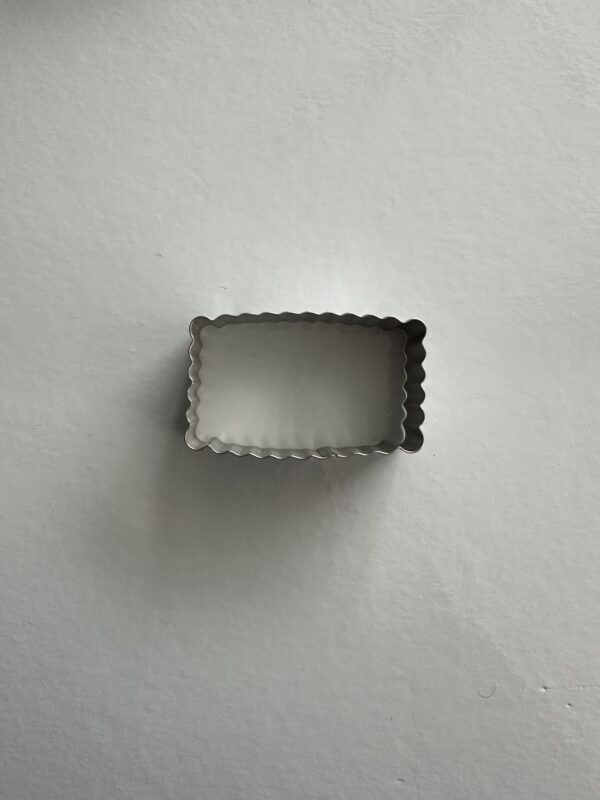 Metal Kurabiye Kalıbı Dikdörtgen 7.5 cm