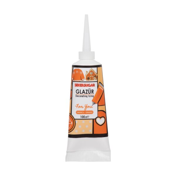 Şeker Sugar Turuncu Glazür 100 gr