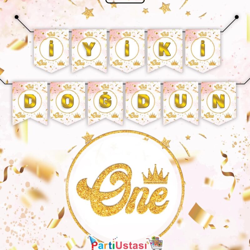 İyi Ki Doğdun Banner One Gold