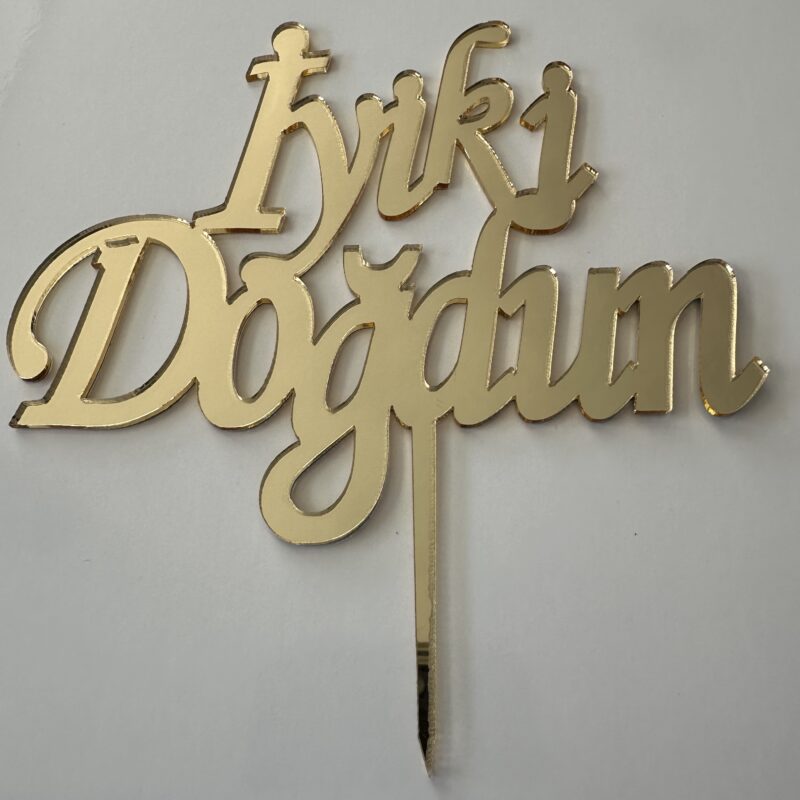 İyi Ki Doğdun Pleksi Gold 10 cm