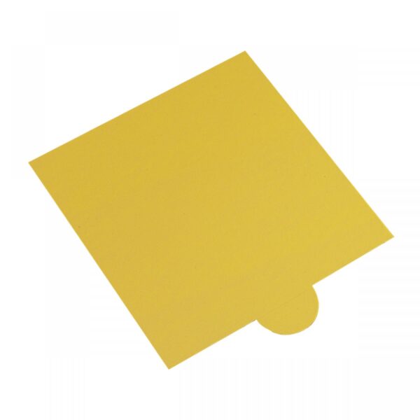 50'li Gold Tek Porsiyon Kare Pasta Altlığı Kalın 11 x 11cm