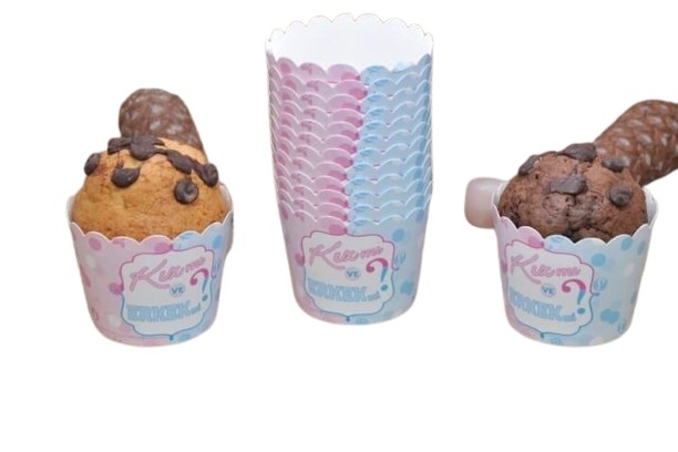 Muffin Kağıt Kek Kalıbı Cinsiyet 25'li