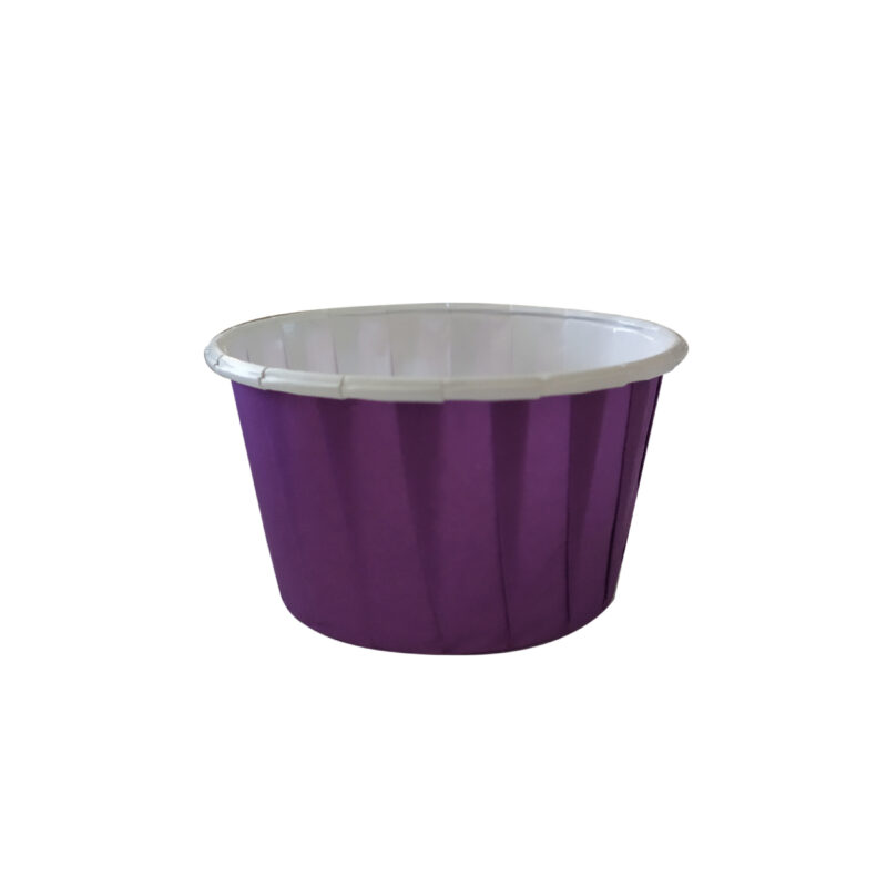 Muffin Kek Kapsülü Mat Mor 50'li