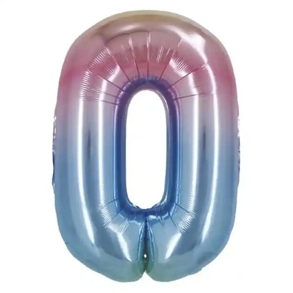 Rakamlar Folyo Balon 100 cm Gökkuşağı