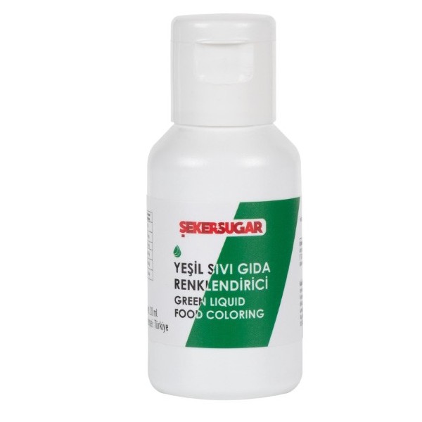 Şeker Sugar Yeşil Sıvı Gıda Renklendirici 20 ml